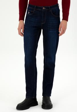 Erkek Koyu Mavi Jean Pantolon - 50289461223