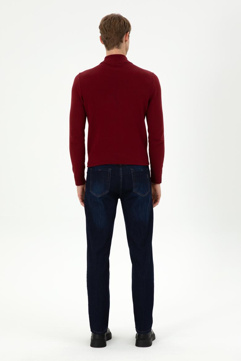 Erkek Koyu Mavi Jean Pantolon - 50289461223