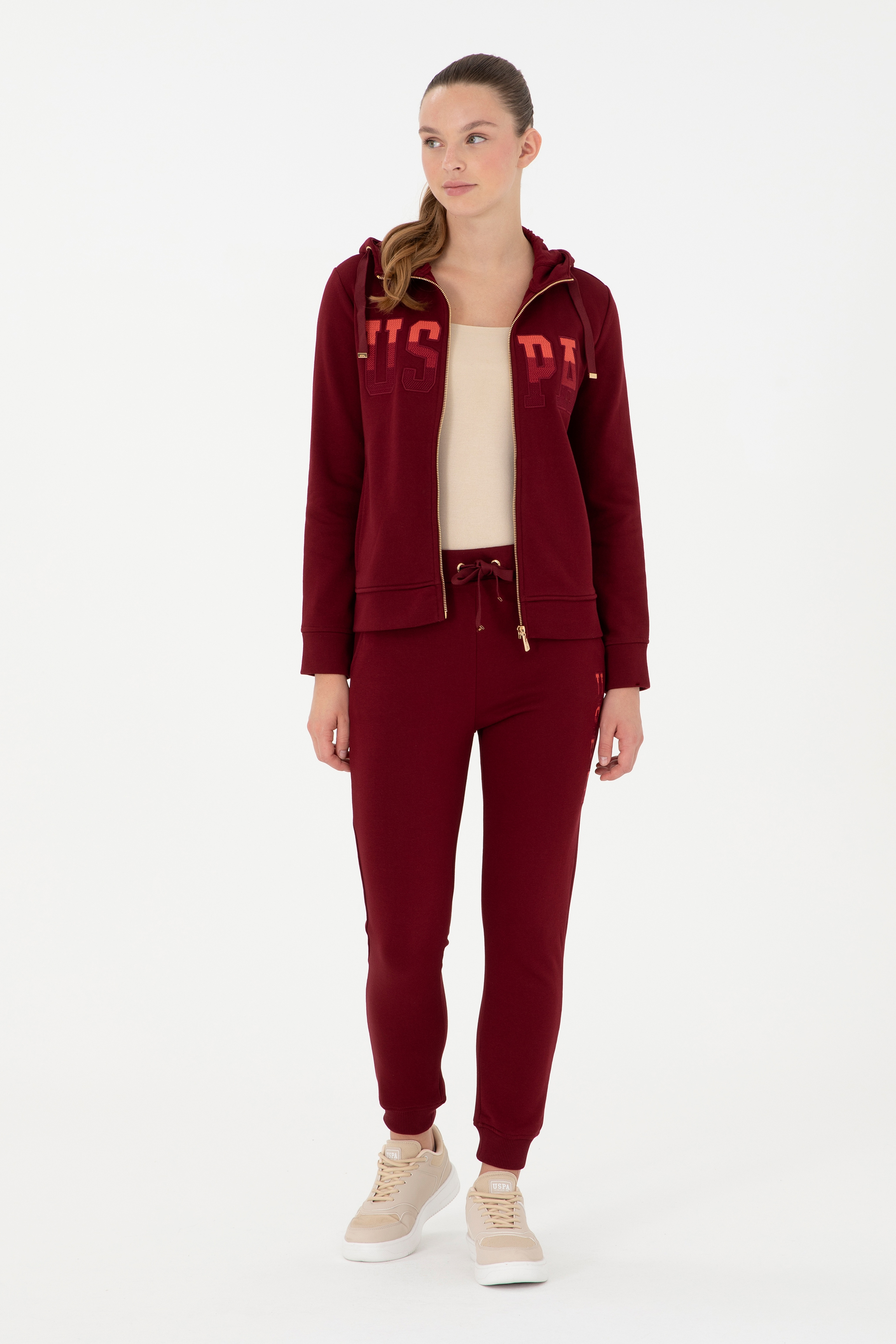 Kadın Bordo Eşofman Altı - Image 3
