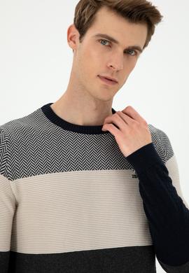 Erkek Lacivert Kazak - 50292867017