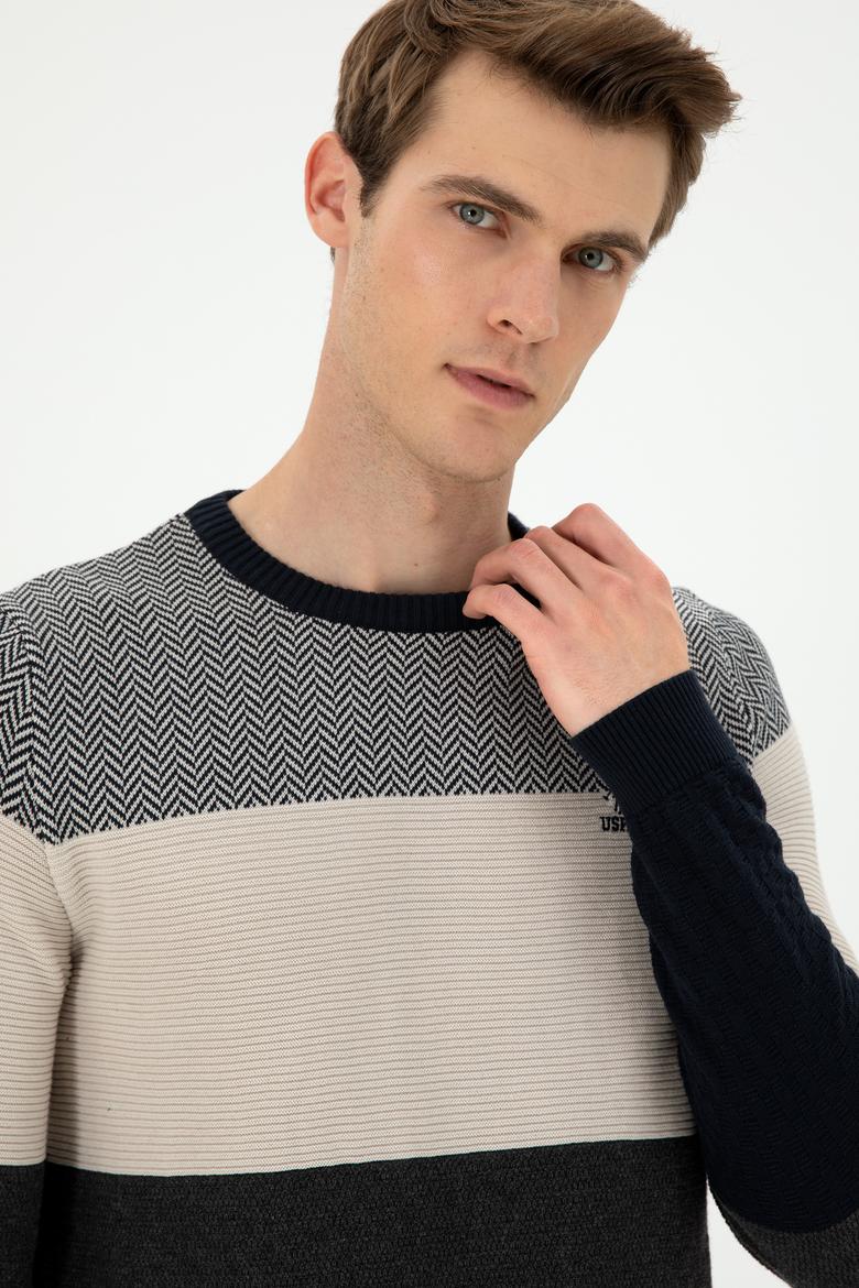 Erkek Lacivert Kazak - 50292867017