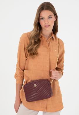 Kadın Bordo Zincir Askılı Çapraz Çanta - 50300327001