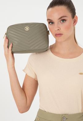 Kadın Haki Zincir Askılı Çapraz Çanta - 50300327004