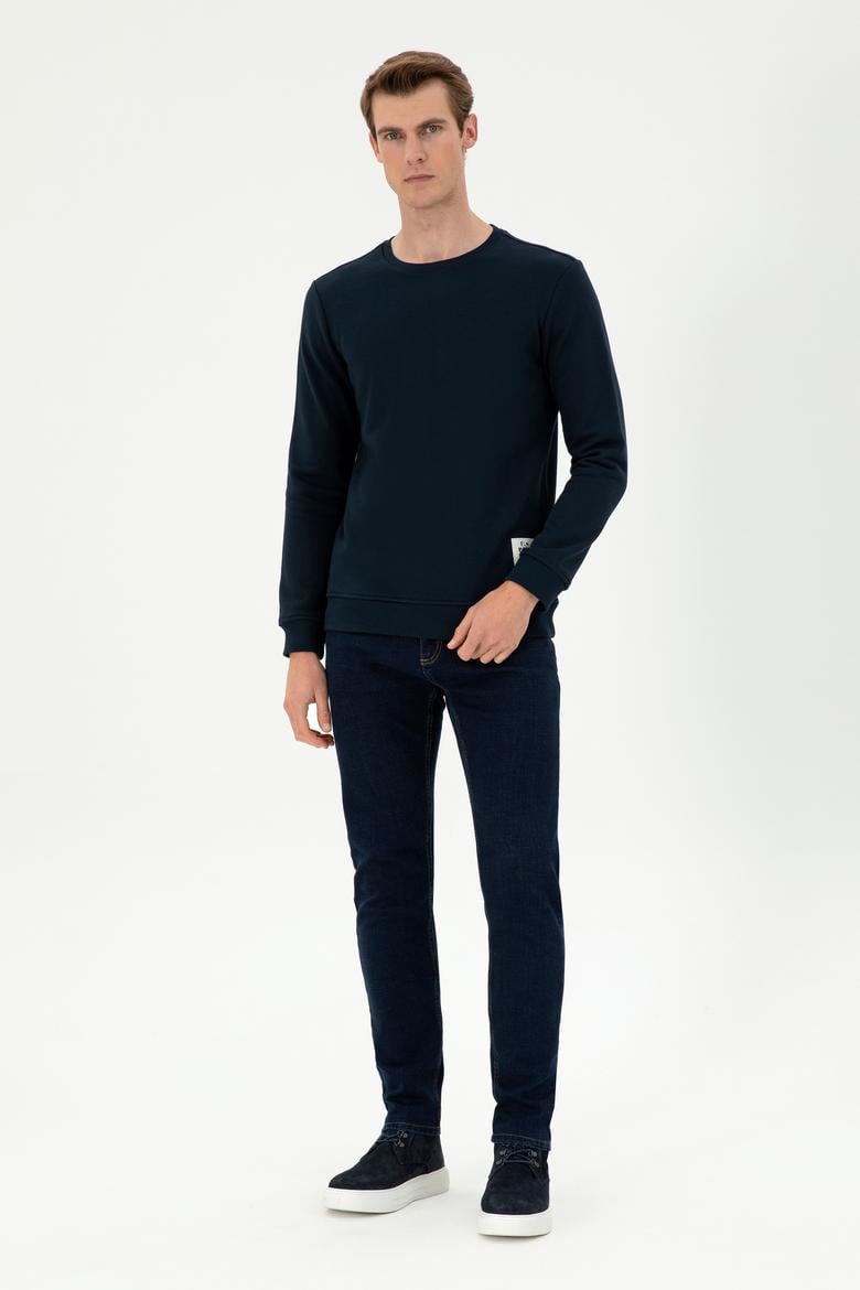 Erkek Eflatun Jean Pantolon - 50289613023