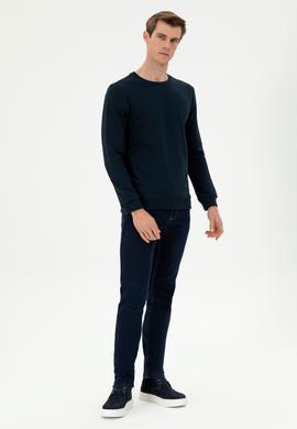 Erkek Eflatun Jean Pantolon - 50289613023