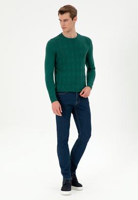 Erkek Mavi Slim Fit Jean Pantolon - 50296850009