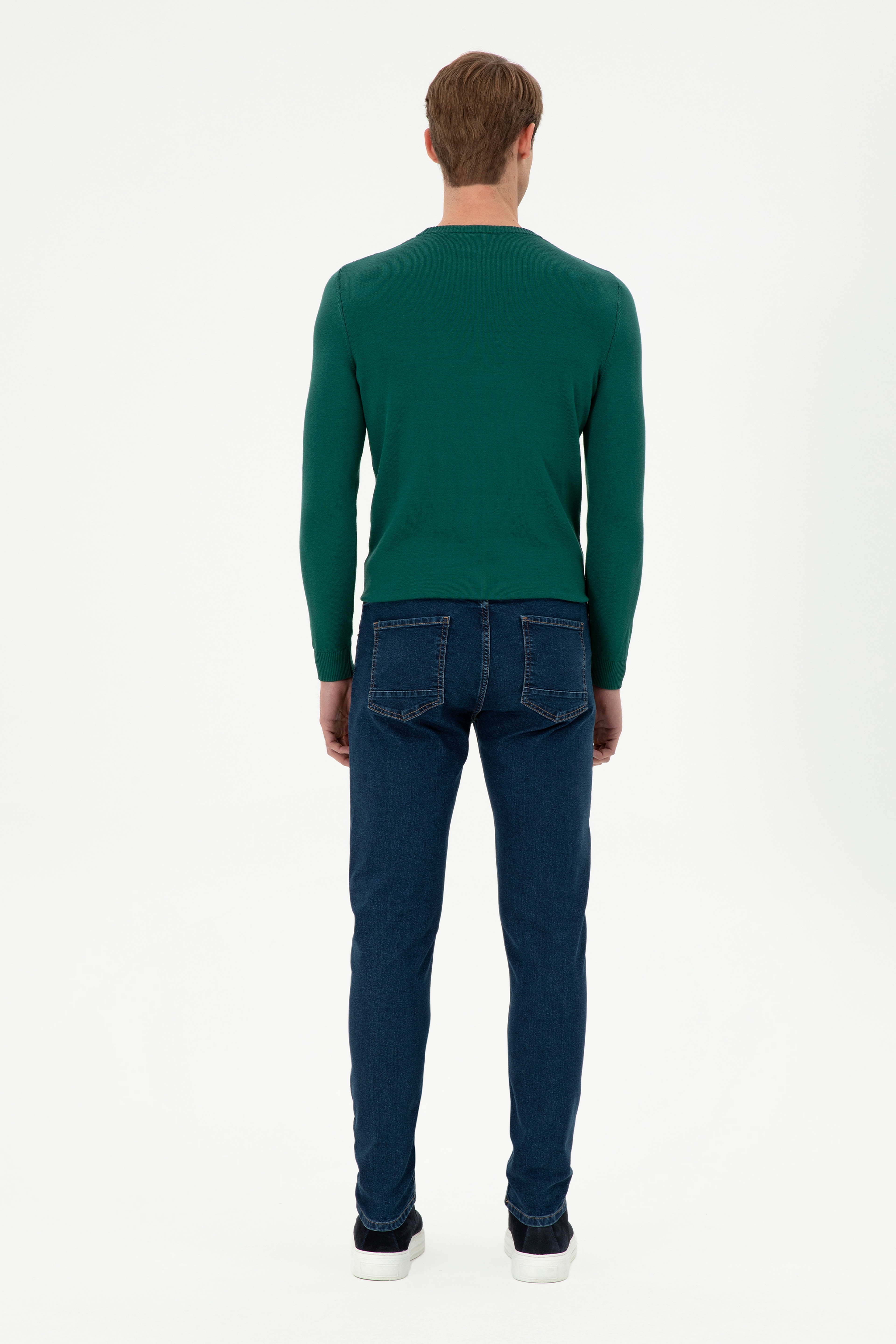 Erkek Mavi Slim Fit Jean Pantolon