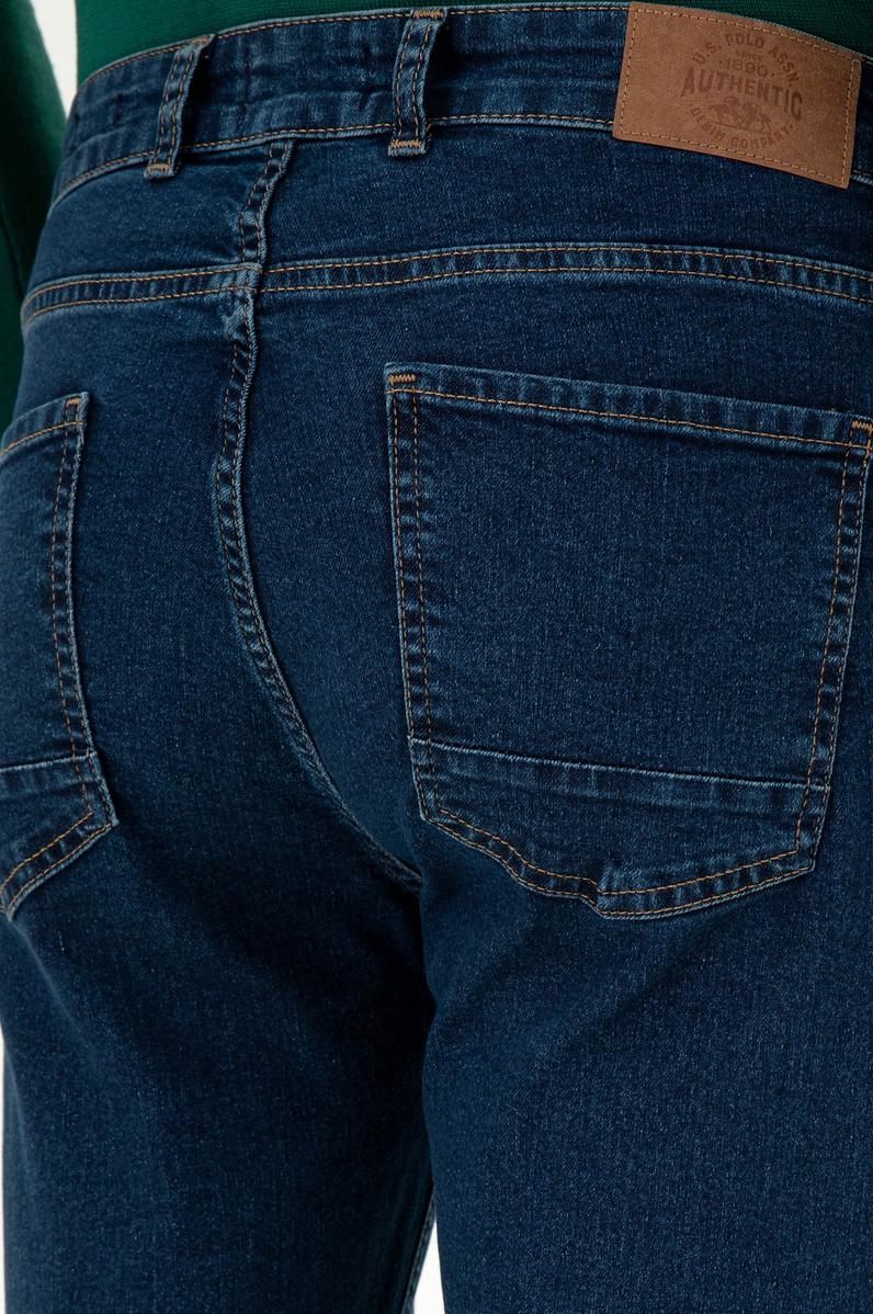 Erkek Mavi Slim Fit Jean Pantolon