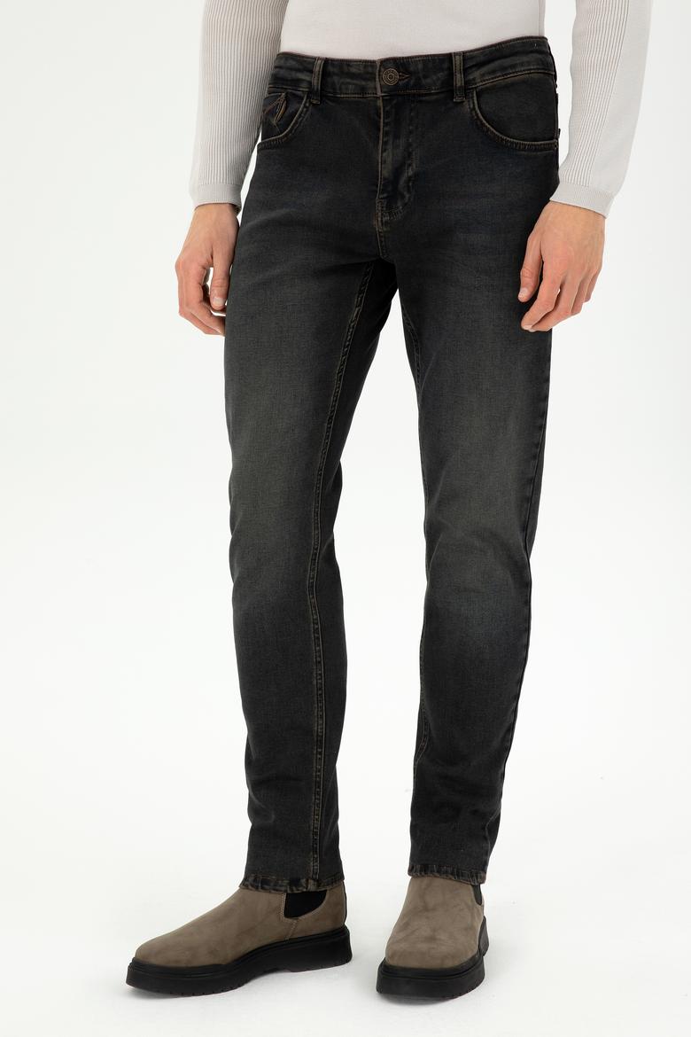 Erkek Kahverengi Jean Pantolon - 50290069016