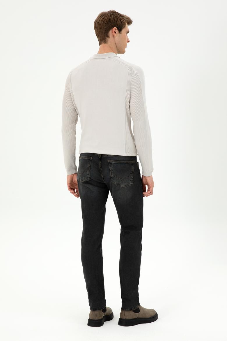 Erkek Kahverengi Jean Pantolon - 50290069016