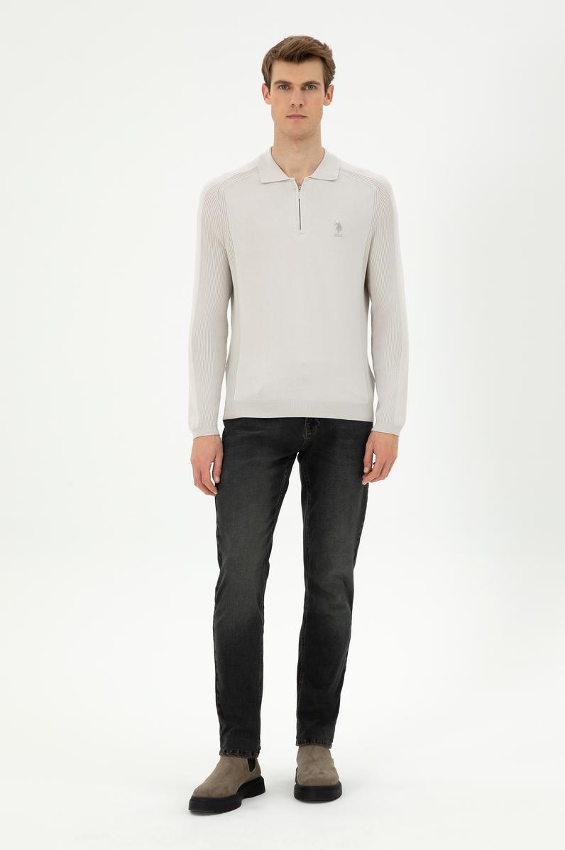 Erkek Kahverengi Jean Pantolon