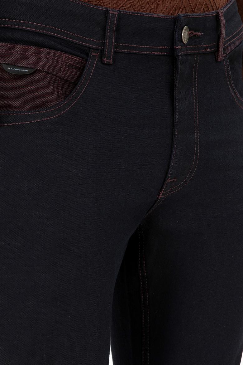 Erkek Bordo Jean Pantolon - 50289506009