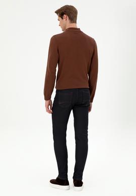 Erkek Bordo Jean Pantolon - 50289506009
