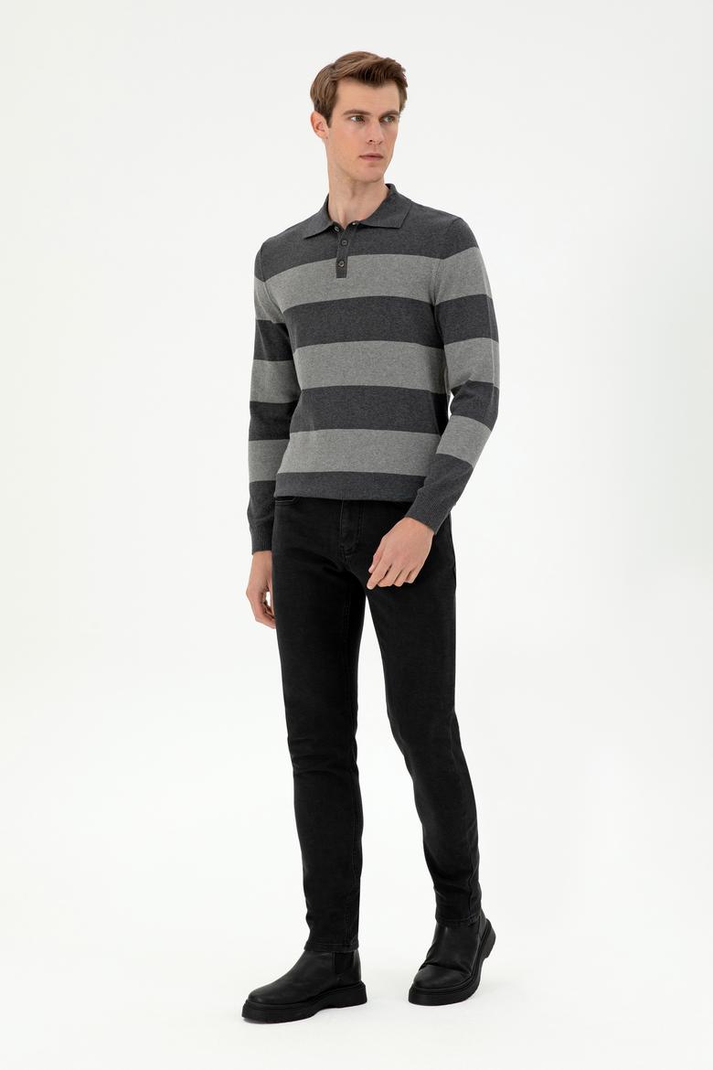 Erkek Siyah Jean Pantolon