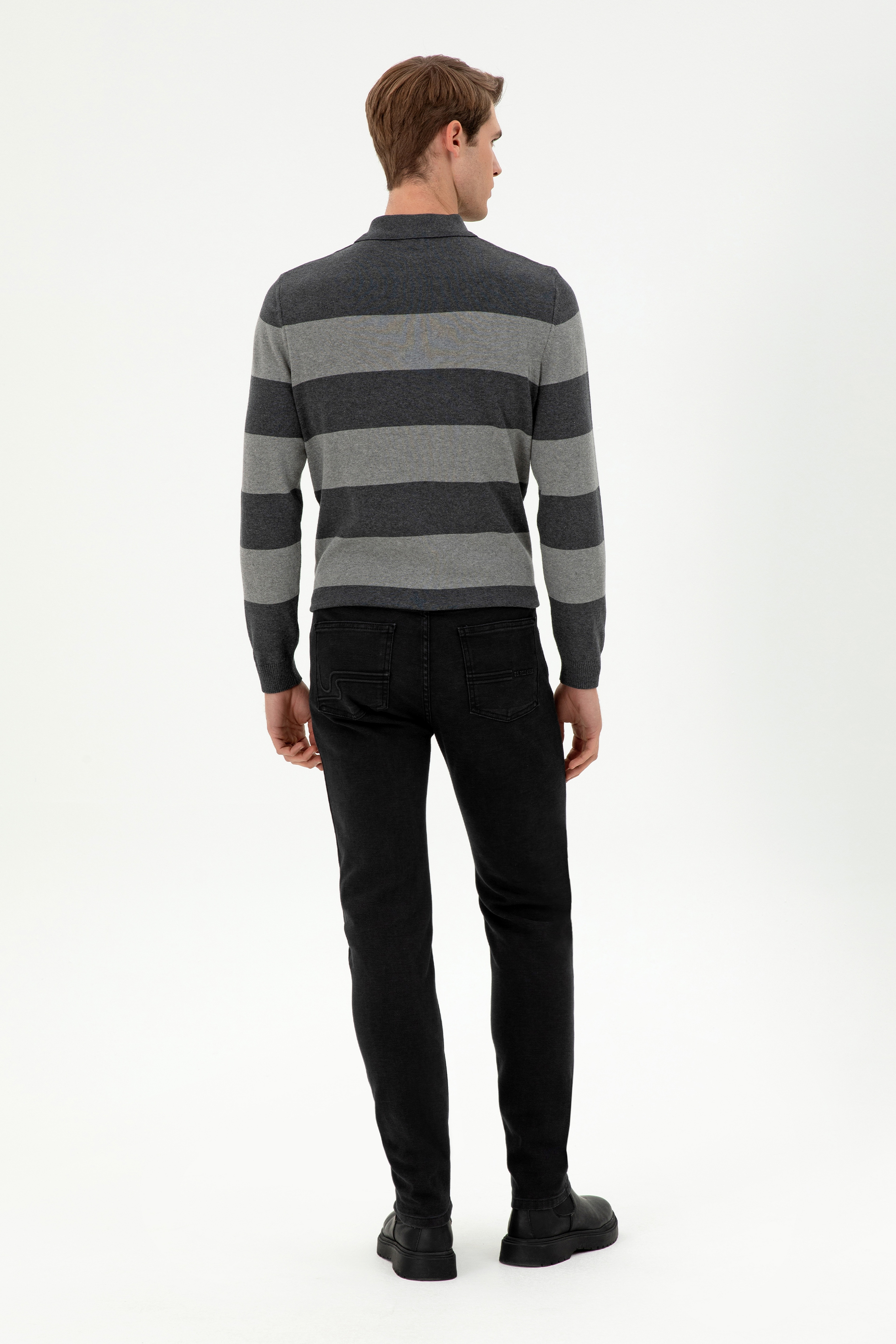 Erkek Siyah Jean Pantolon - Image 4