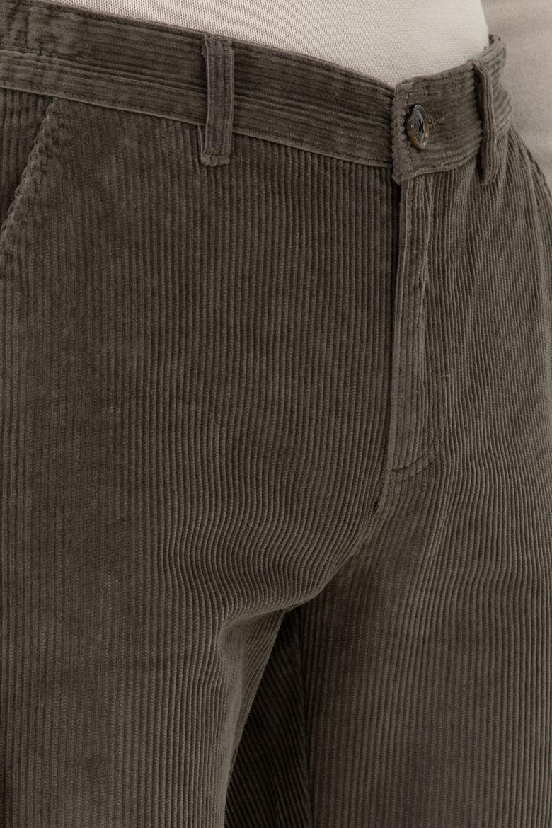 Erkek Regular Fit Vizon Kanvas Pantolon - 50291184298