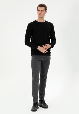 Erkek Gri Slim Fit Jean Pantolon - 50297161128