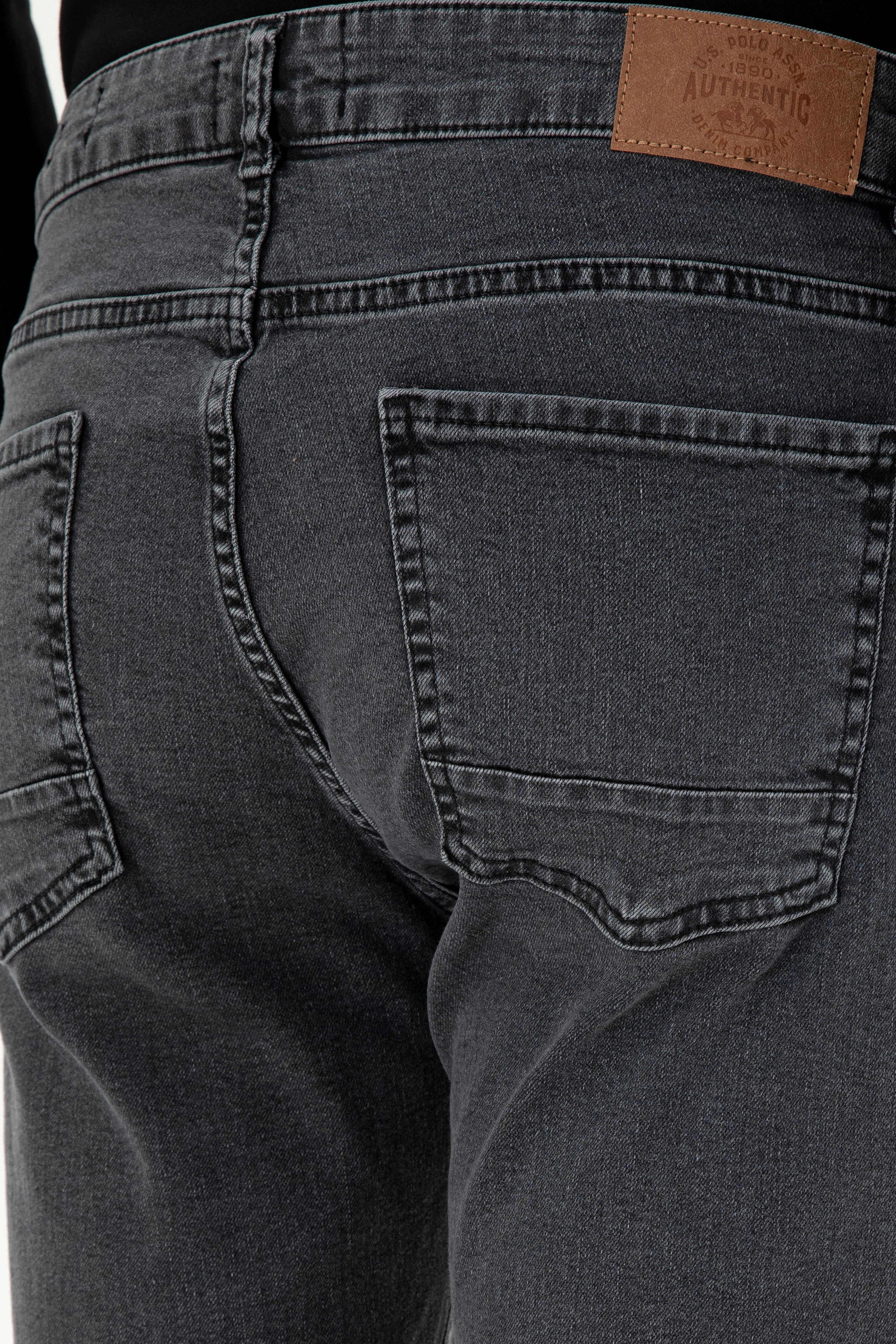 Erkek Gri Slim Fit Jean Pantolon