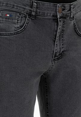 Erkek Gri Slim Fit Jean Pantolon - 50297161128