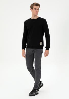 Erkek Gri Slim Fit Jean Pantolon - 50297161128