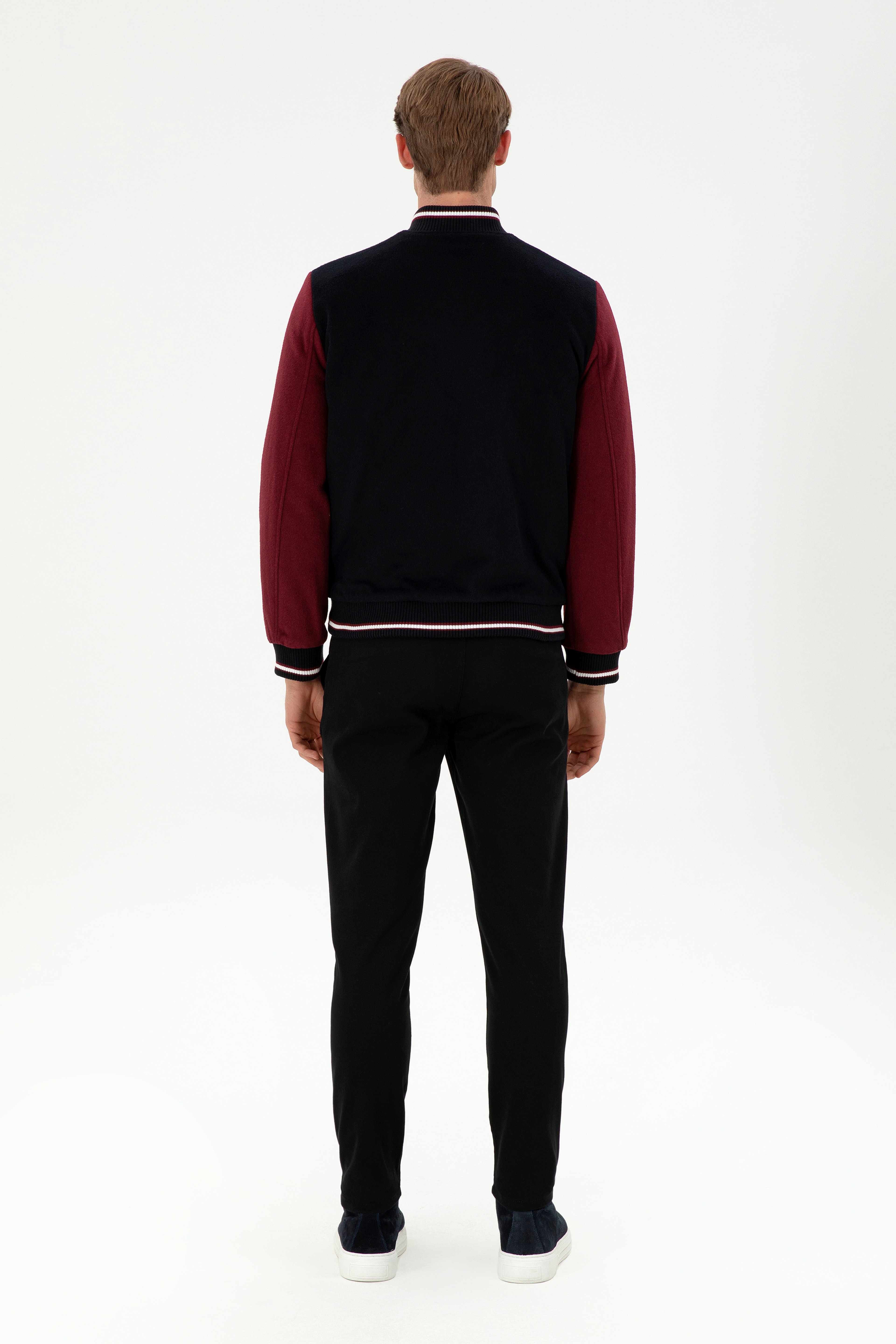 Erkek Slim Fit Siyah Kanvas Pantolon - Image 4