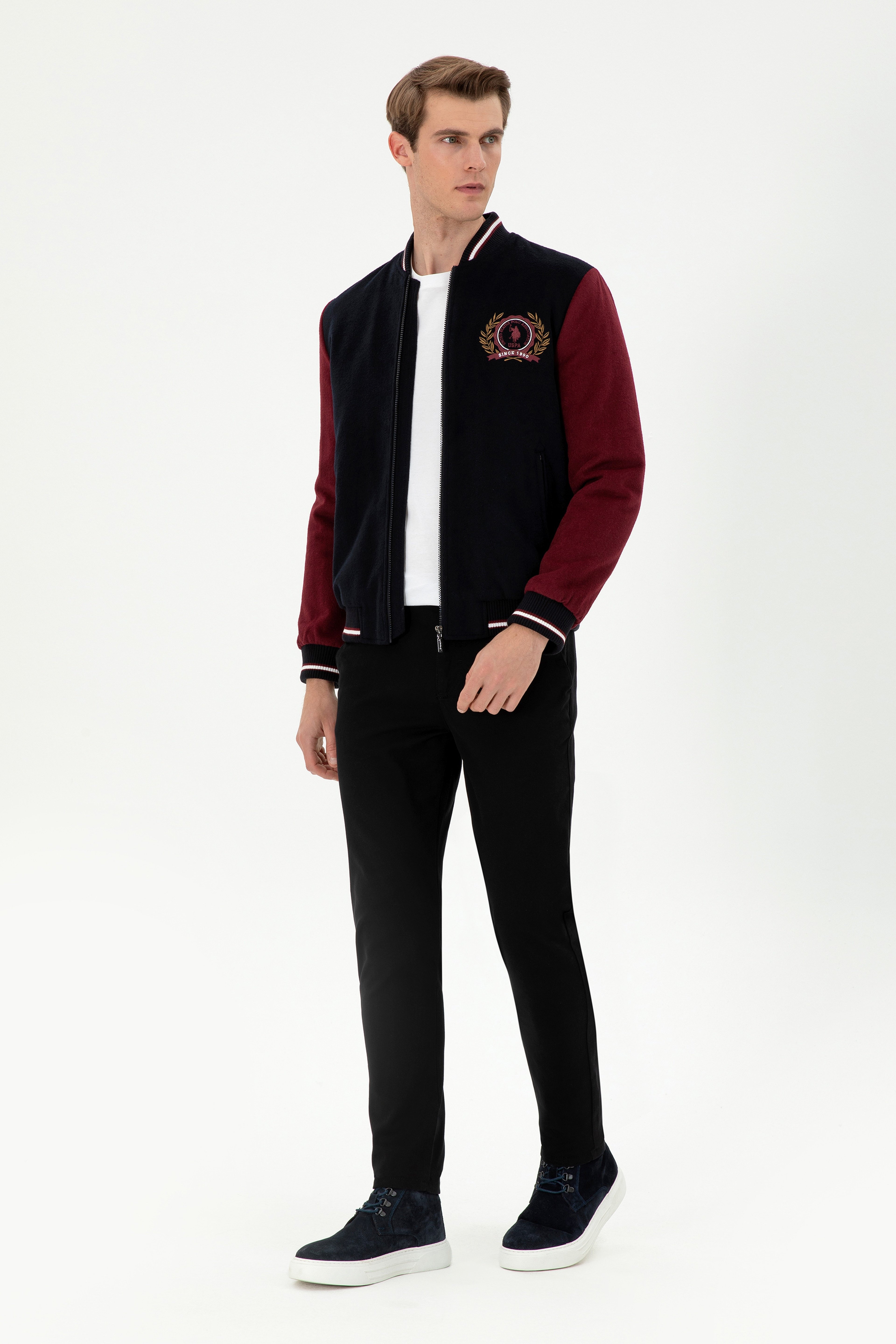 Erkek Slim Fit Siyah Kanvas Pantolon