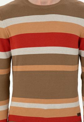 Erkek Regular Fit Bisiklet Yaka Haki Kazak - 50293030007