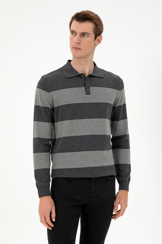 Erkek Antrasit Melanj Kazak