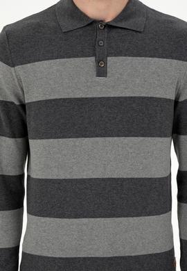 Erkek Antrasit Melanj Kazak - 50297019025