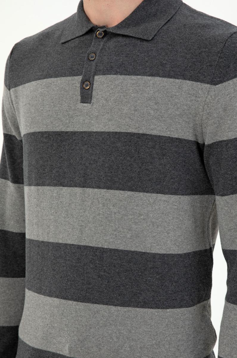 Erkek Antrasit Melanj Kazak