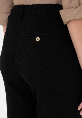 Kadın Siyah Carrot Hight Waist Fit Kanvas Pantolon - 50298544010