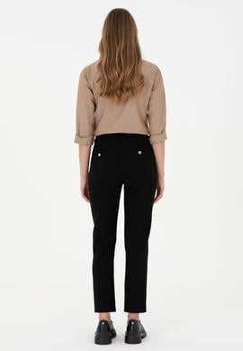 Kadın Siyah Carrot Hight Waist Fit Kanvas Pantolon - 50298544010