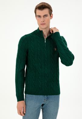 Erkek Koyu Yeşil Kazak - 50293140006