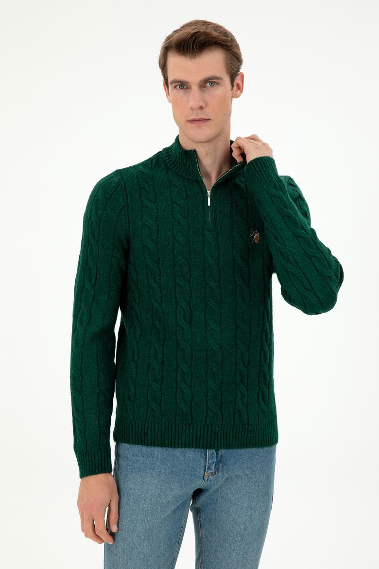 Erkek Koyu Yeşil Kazak - 50293140006