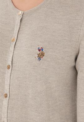 Kadın Taş Melanj Basic Triko Hırka - 50288991038