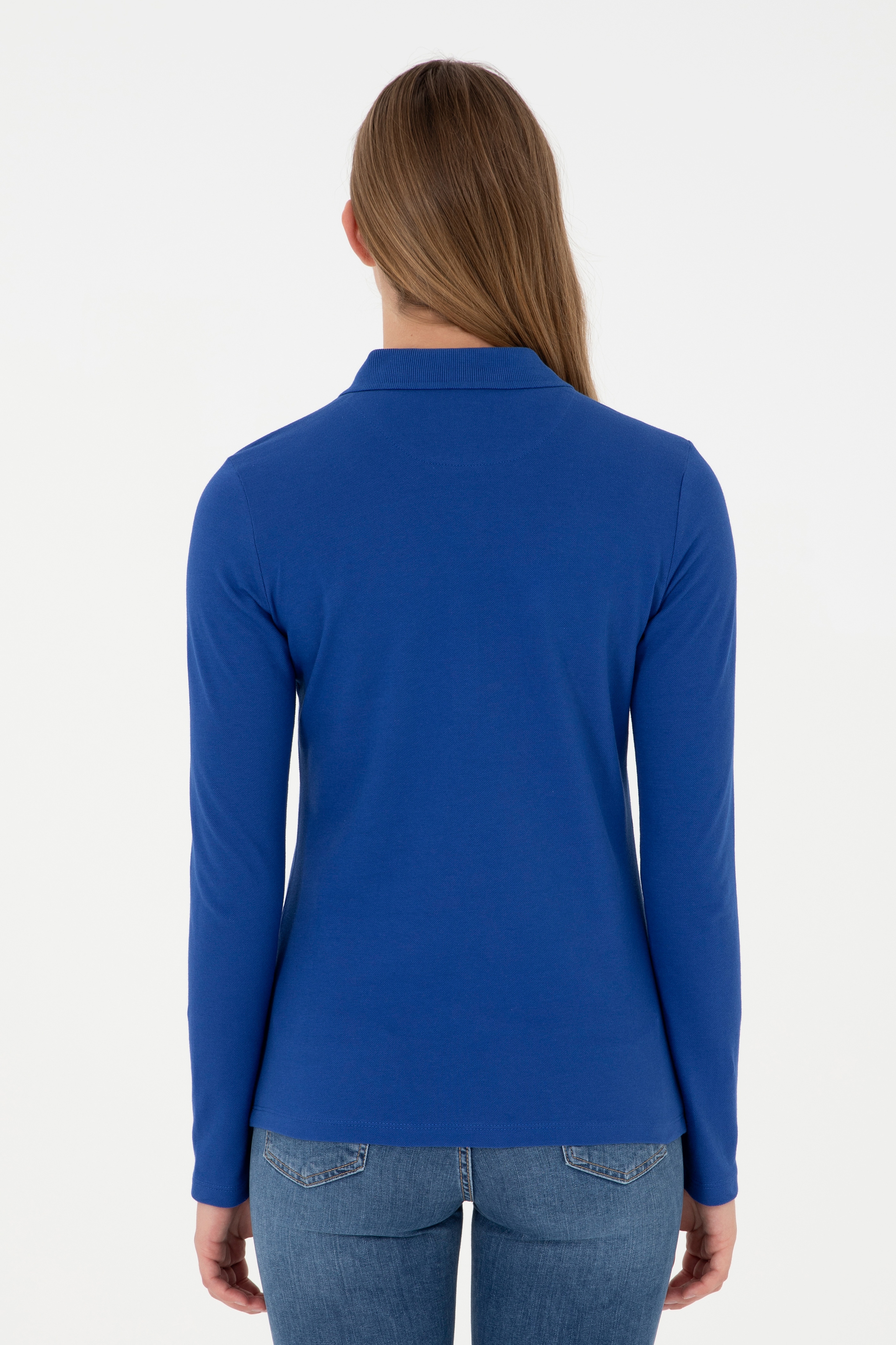 Kadın Saks Basic Sweatshirt - Image 5