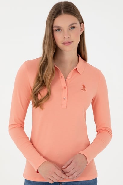 Kadın Somon Basic Sweatshirt