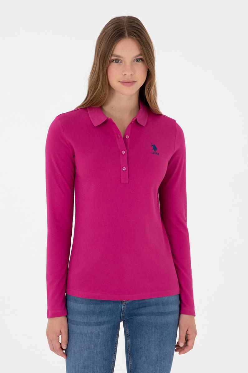 Kadın Fuşya Basic Sweatshirt