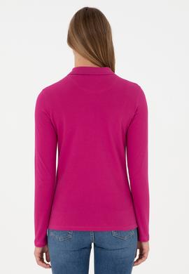 Kadın Fuşya Basic Sweatshirt - 50289541264