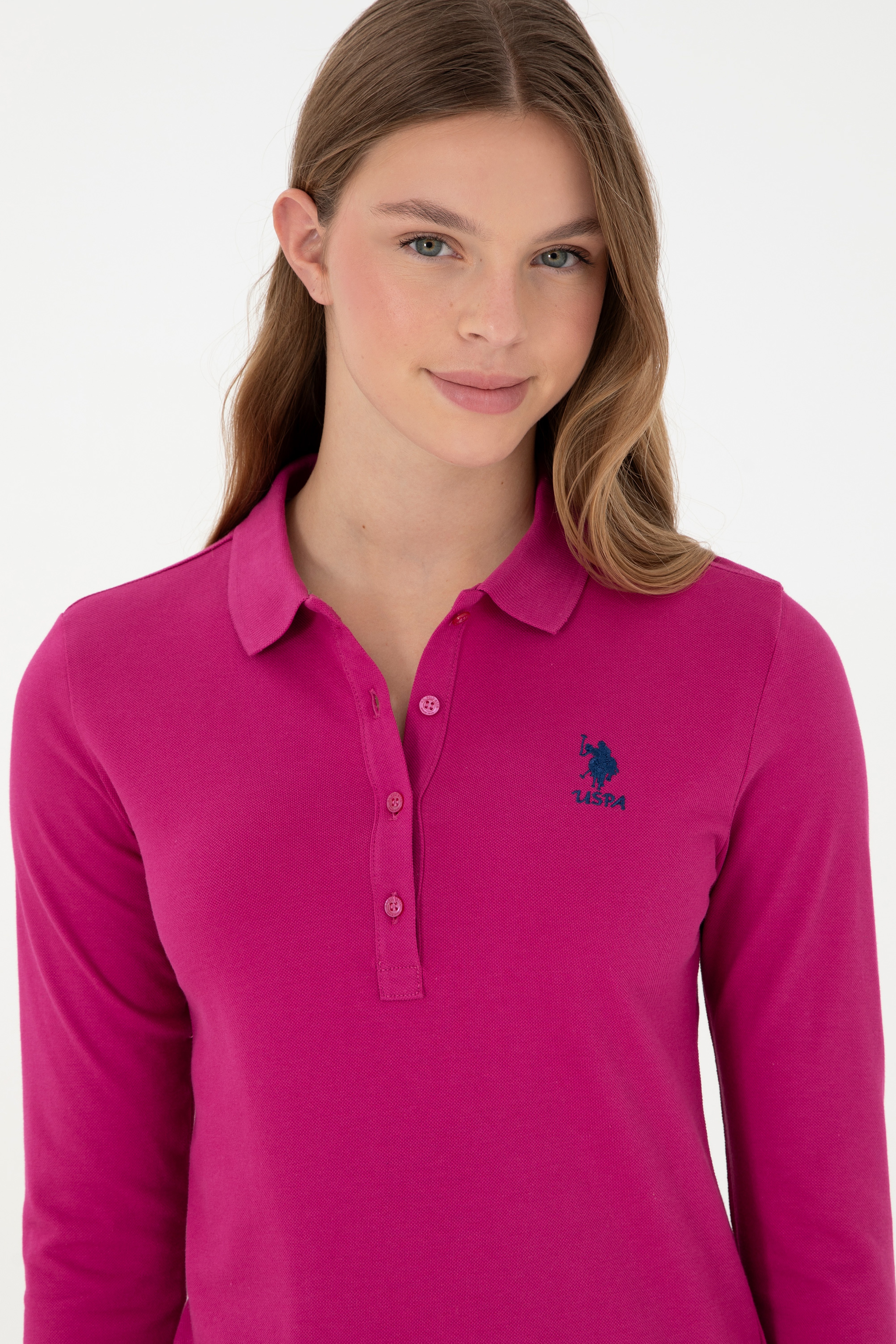 Kadın Fuşya Basic Sweatshirt