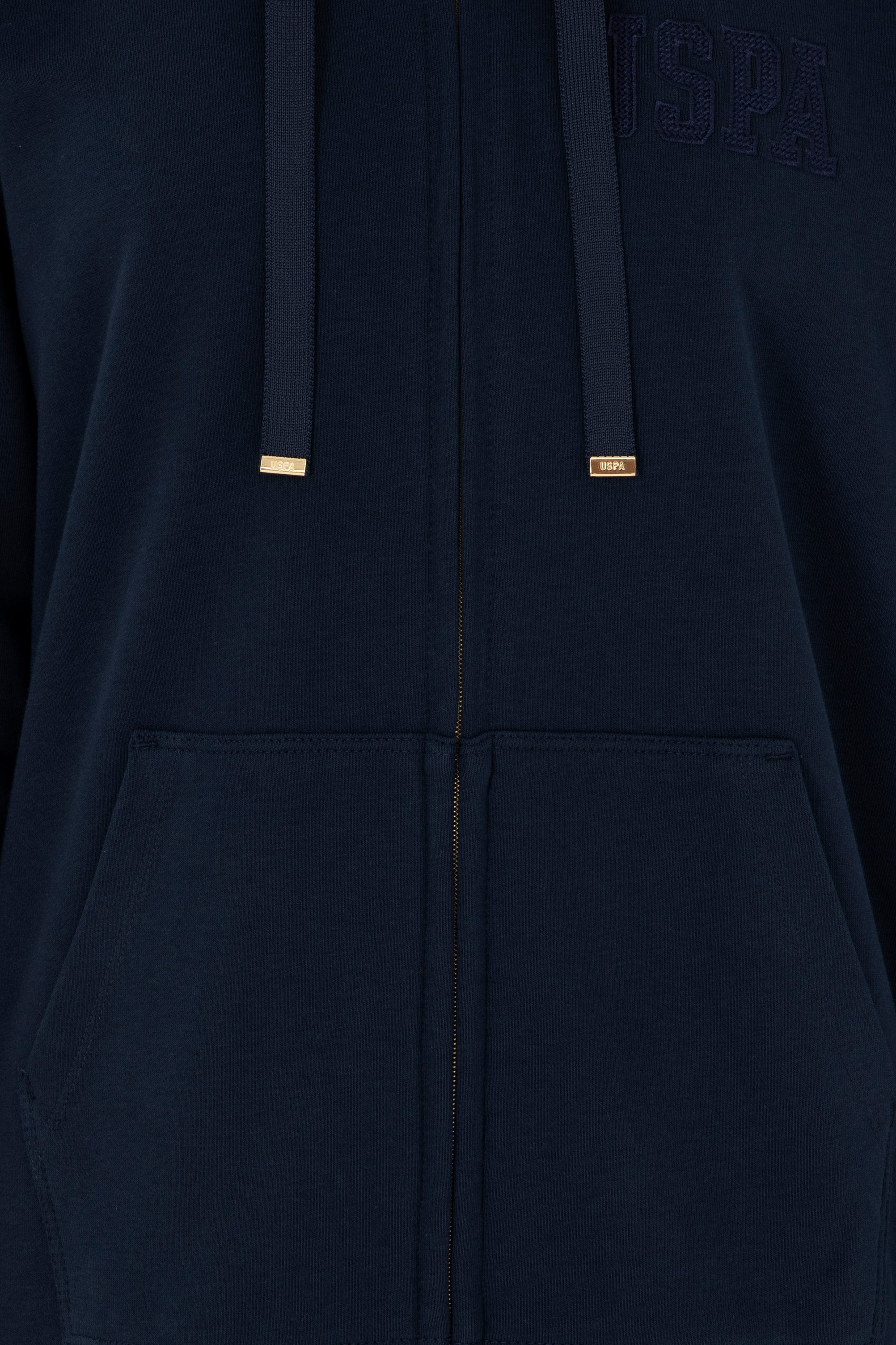 Kadın Lacivert Kapüşonlu Sweatshirt - Image 6