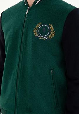 Erkek Koyu Yeşil Kaşe Mont - 50290767032