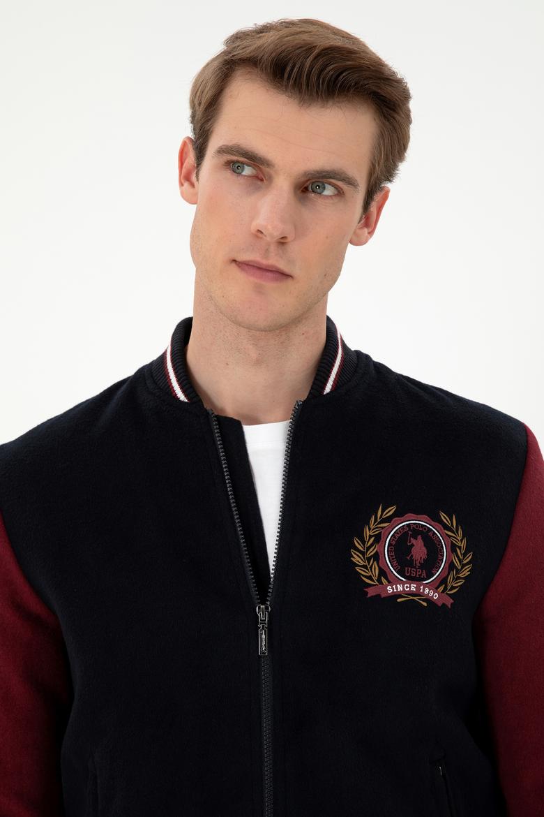 Erkek Lacivert Kaşe Mont - 50290767024