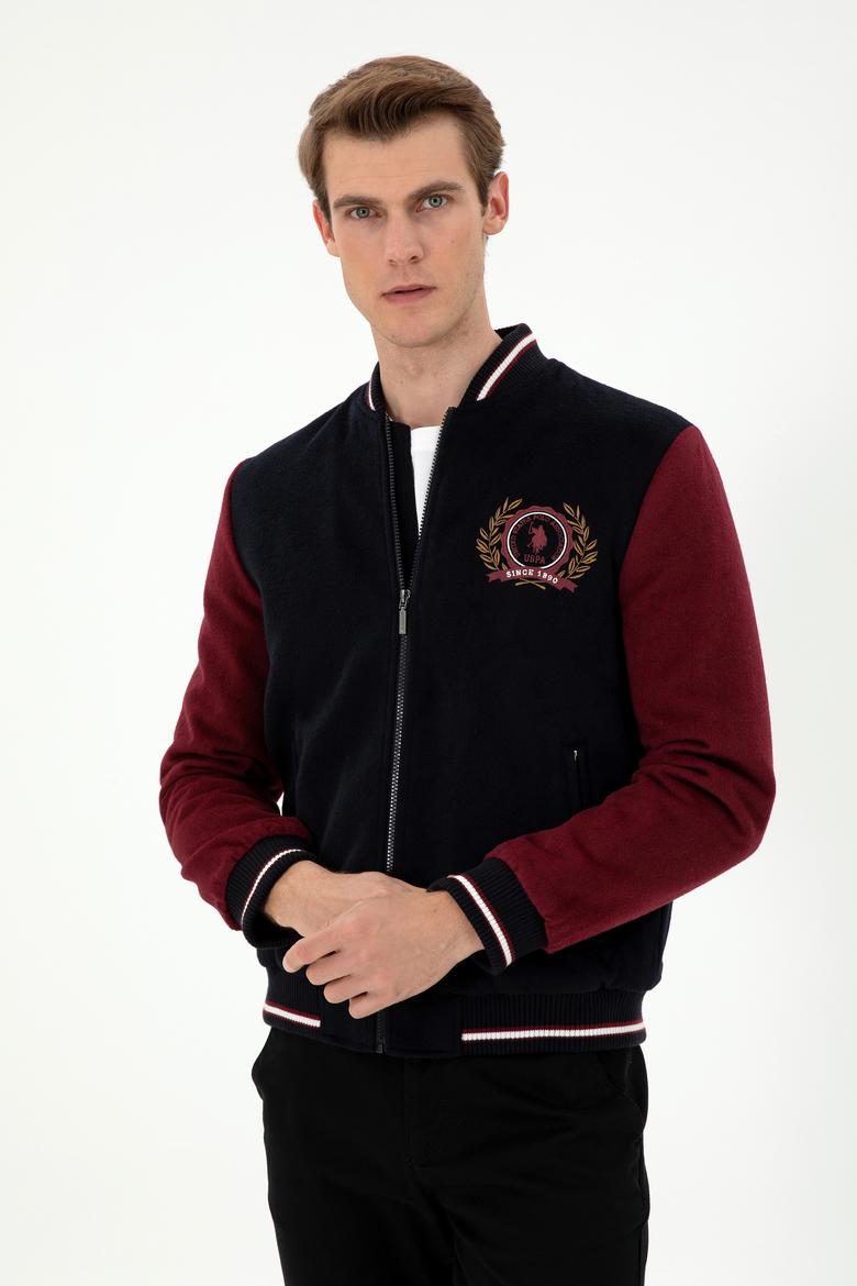 Erkek Lacivert Kaşe Mont - 50290767024