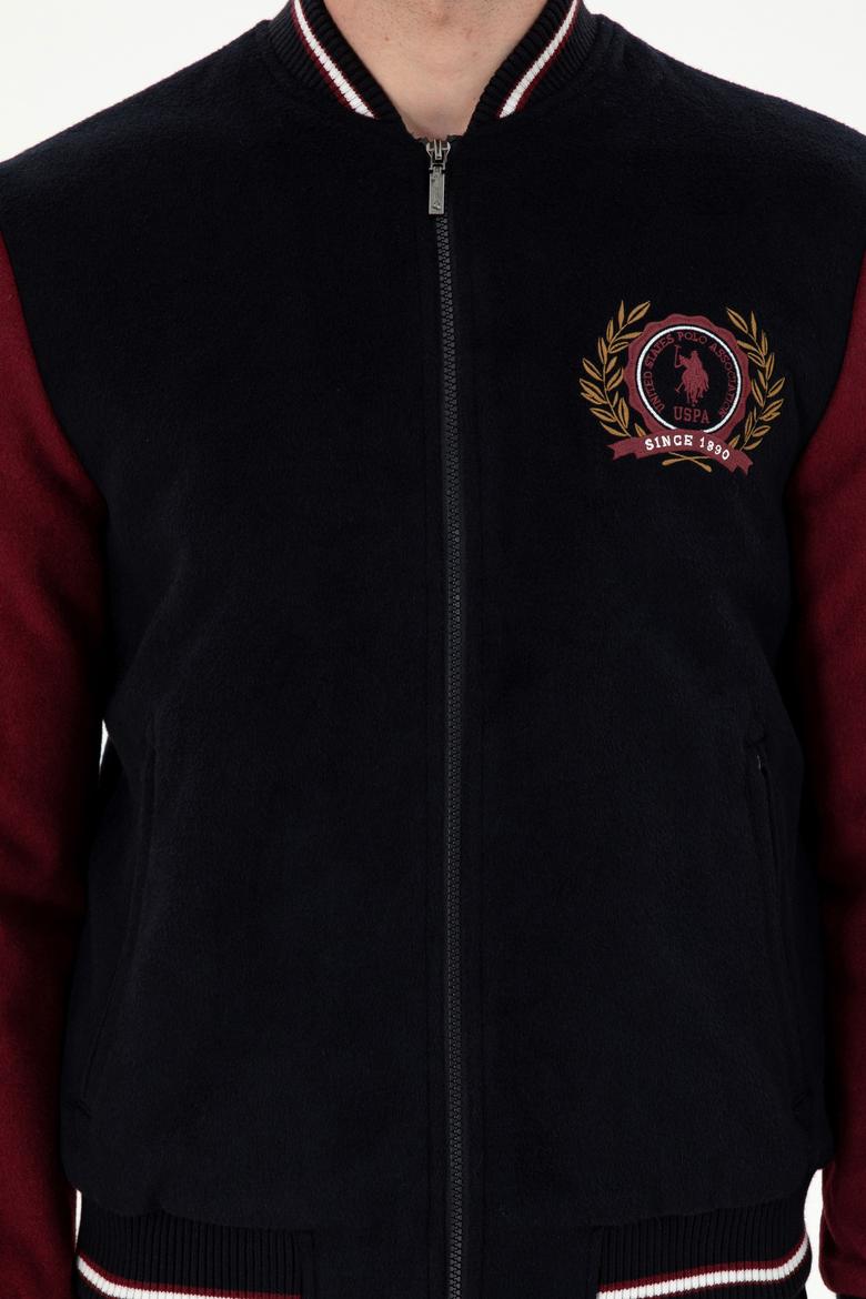 Erkek Lacivert Kaşe Mont - 50290767024