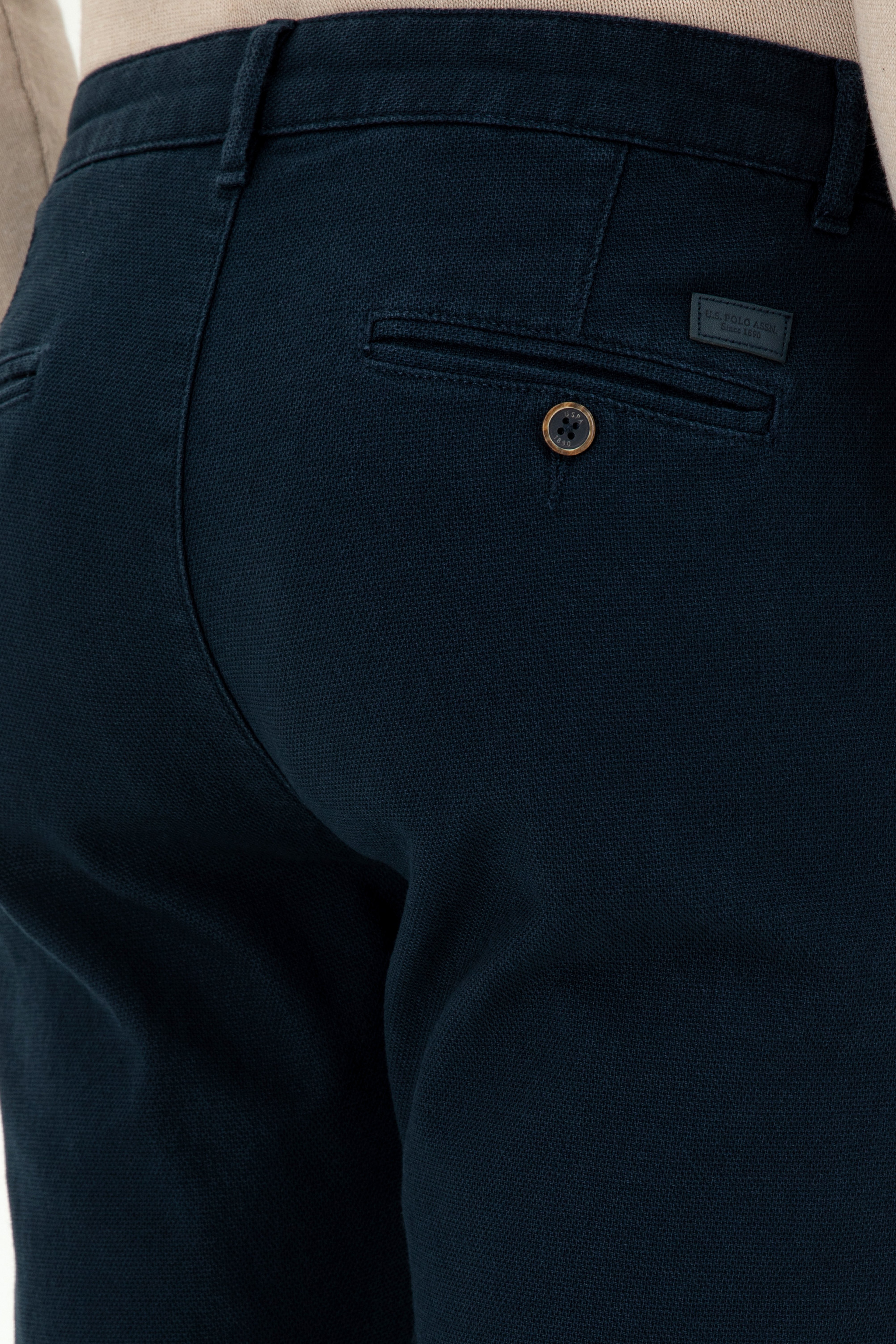 Erkek Regular Fit Lacivert Kanvas Pantolon - Image 6