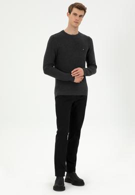 Erkek Siyah Kanvas Pantolon - 50292194123