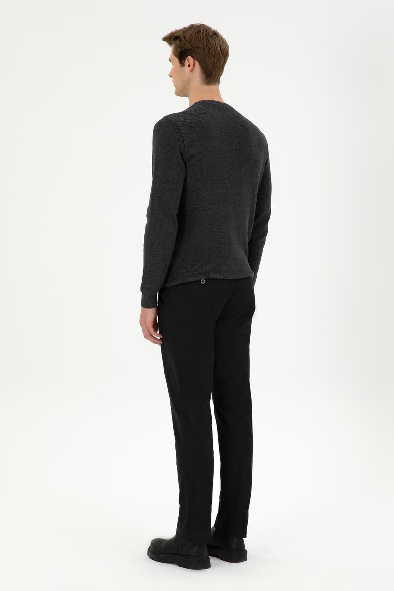 Erkek Siyah Kanvas Pantolon - 50292194123