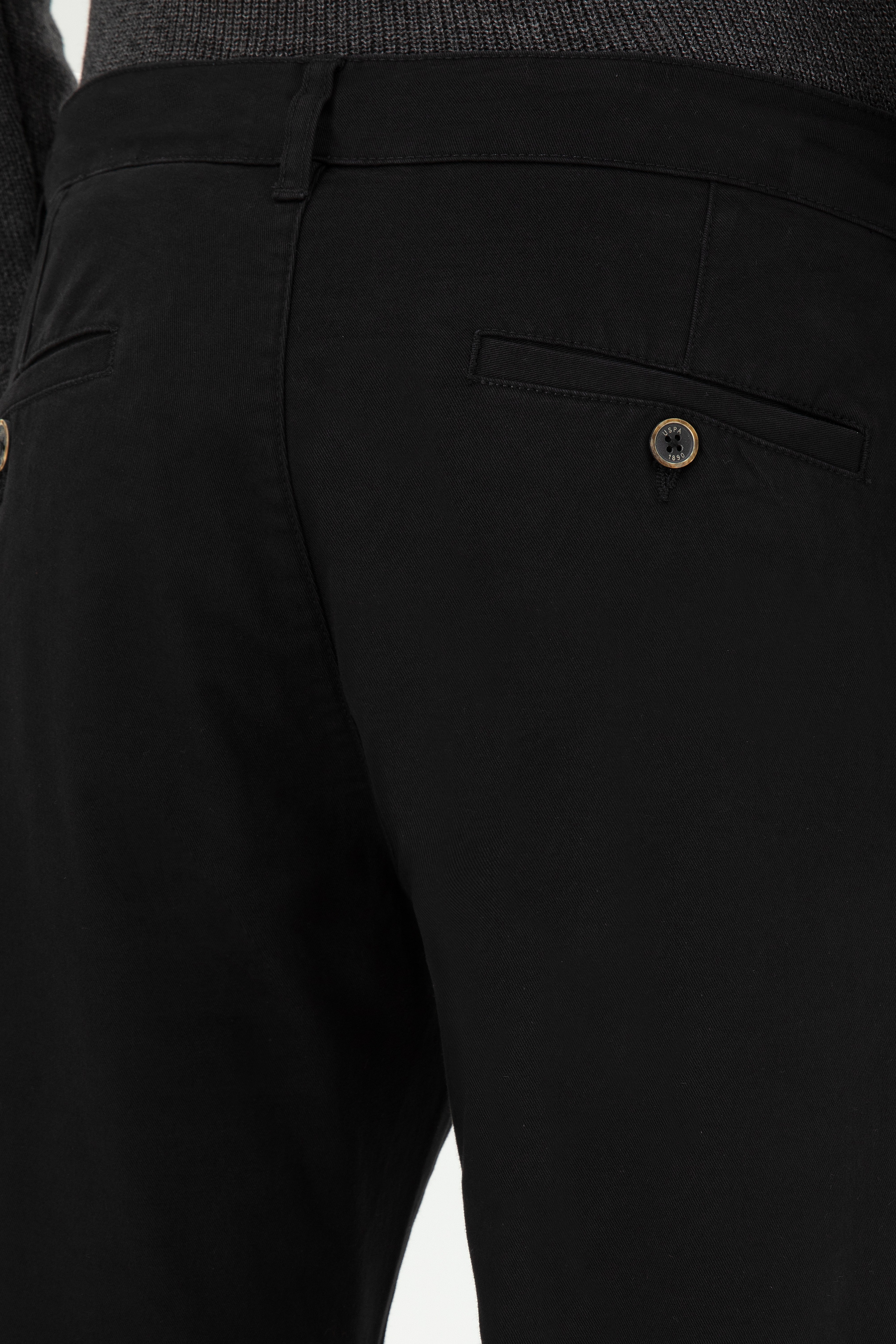 Erkek Regular Fit Siyah Kanvas Pantolon - Image 6