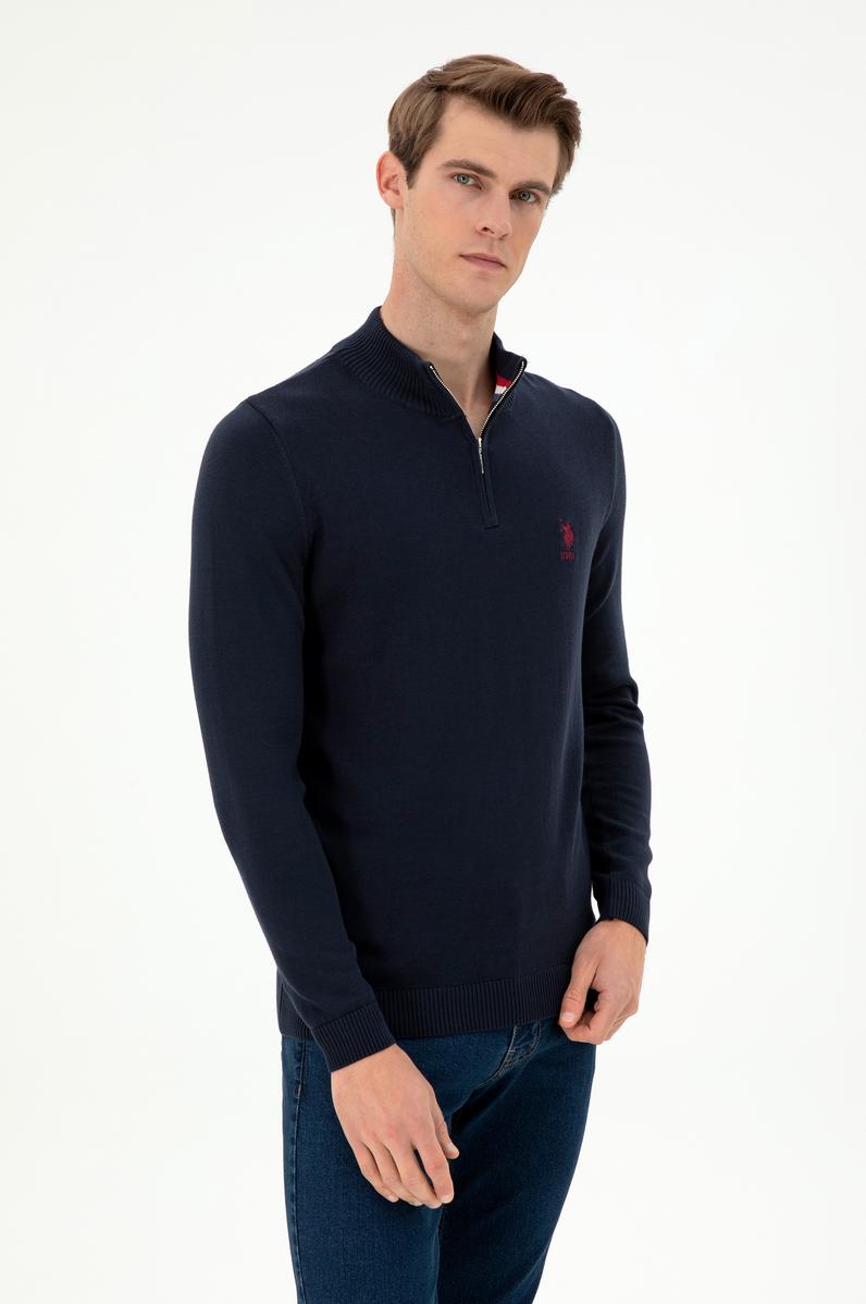 Erkek Lacivert Kazak